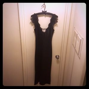 Long Black Negligee